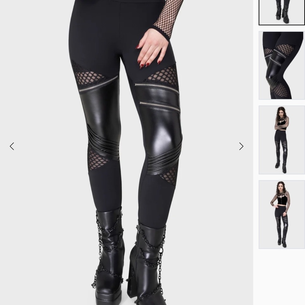 Killstar Black Gothic Leggings